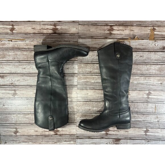 Frye Melissa Leather Riding Boots Shoes size 8.5 B color black mspr $345 - Picture 4 of 9